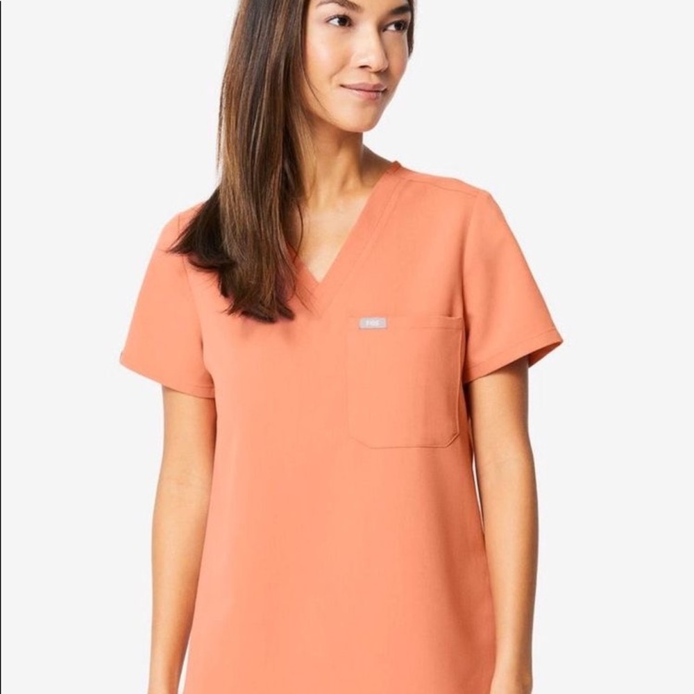 Figs Scrubs XXL Coral Catarina Top